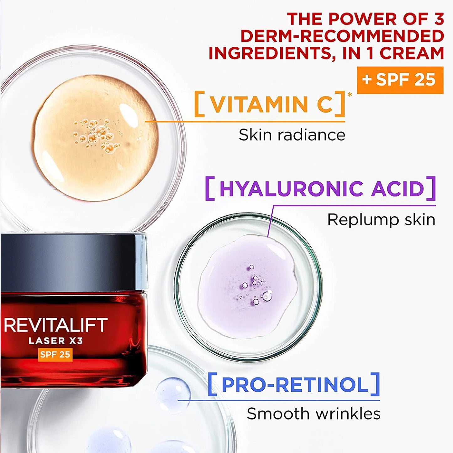 Revitalift Laser Triple Action Age-correcting Cream SPF 25