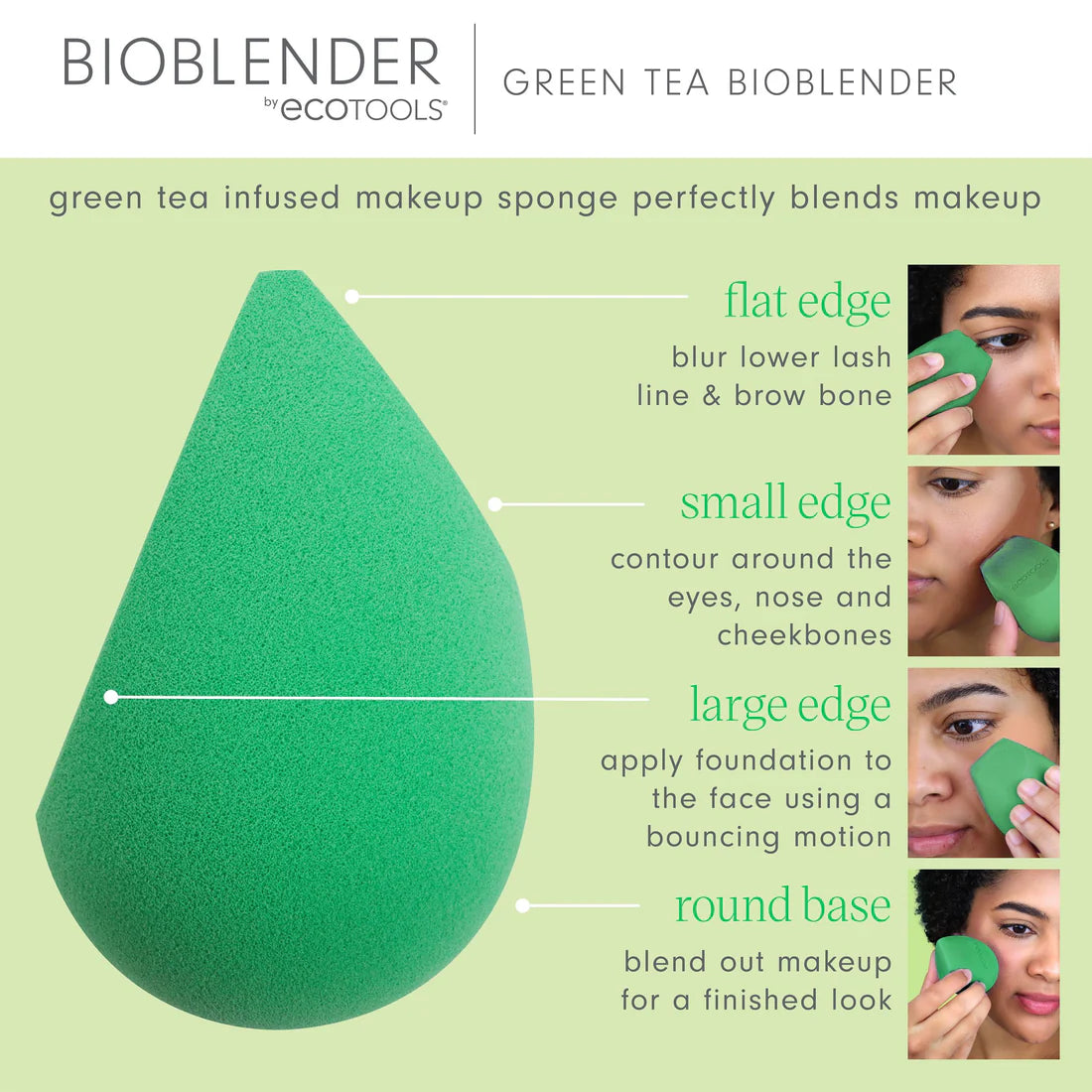 Bioblender Makeup Sponge Infused with Green Tea