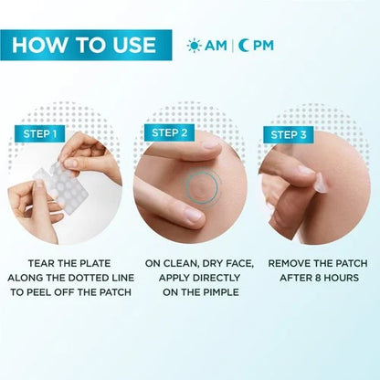 Garnier Skin Active Fast Clear Invisible Pimple Patch 8 Hours Hydrocolloid 22Patches