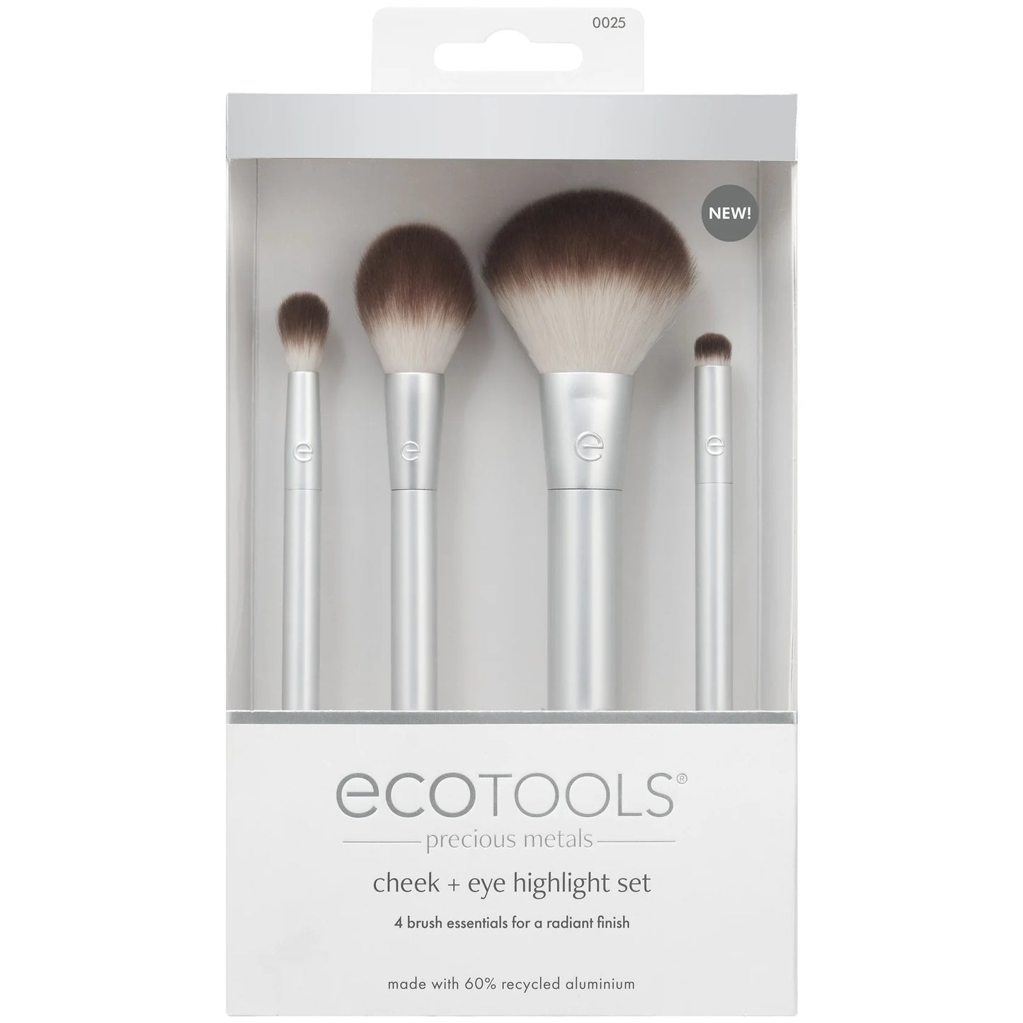 Precious Metals Cheek + Eye Highlight Makeup Brush Set