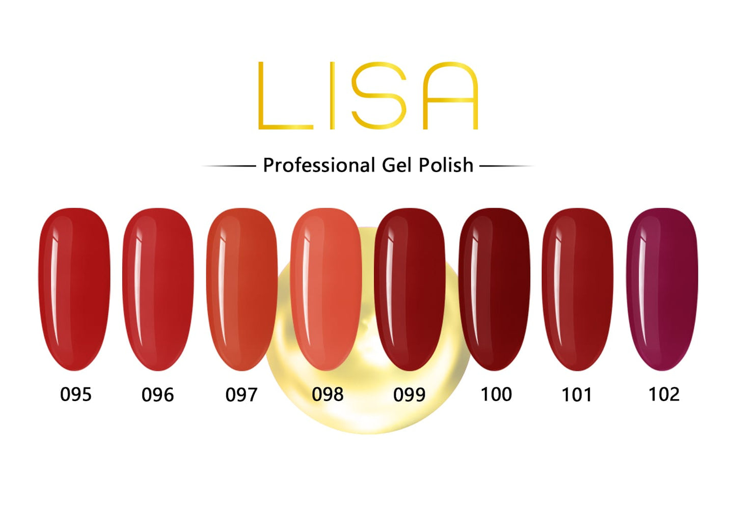 Lisa Gel Polish Red series