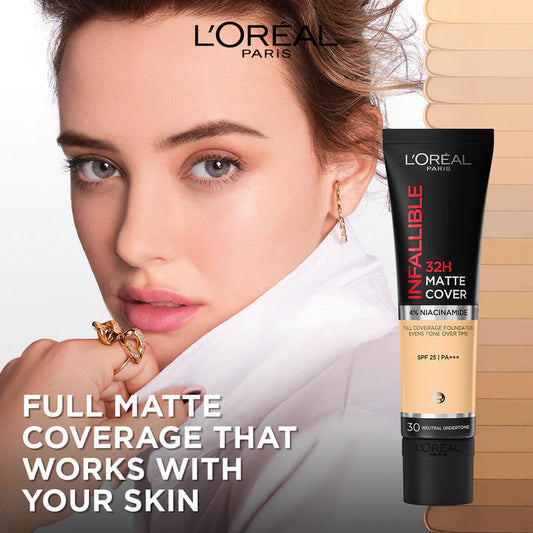 L'ORÉAL PARIS 24H Matte Cover Waterproof Foundation