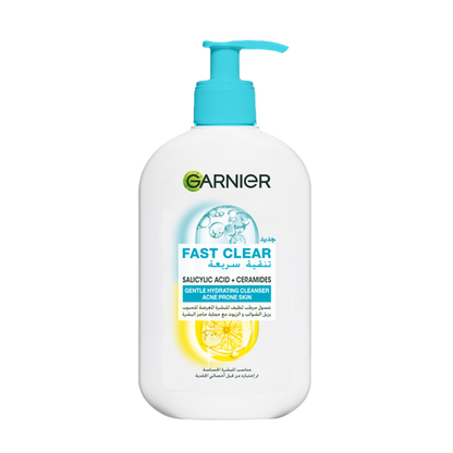 Fast Clear Gentle Cleanser Hydrating Face Wash for Acne Prone Skin