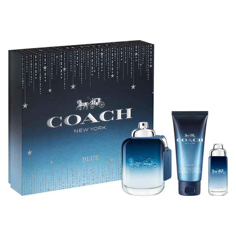 Coach New York Blue Eau De Toilette Gift Set For Men