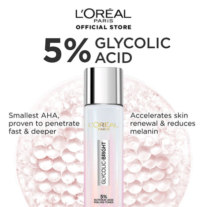 L'ORÉAL PARIS 5% Glycolic Acid Peeling Toner For Instant Glowing Skin