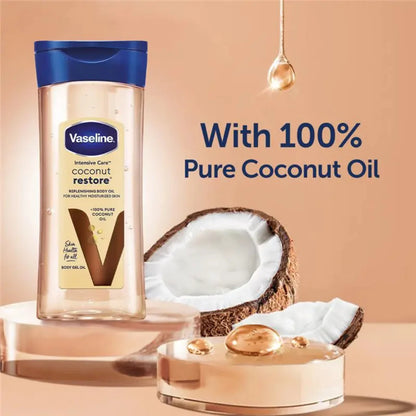 Vaseline Coconut Restore Body Gel Oil 200ml