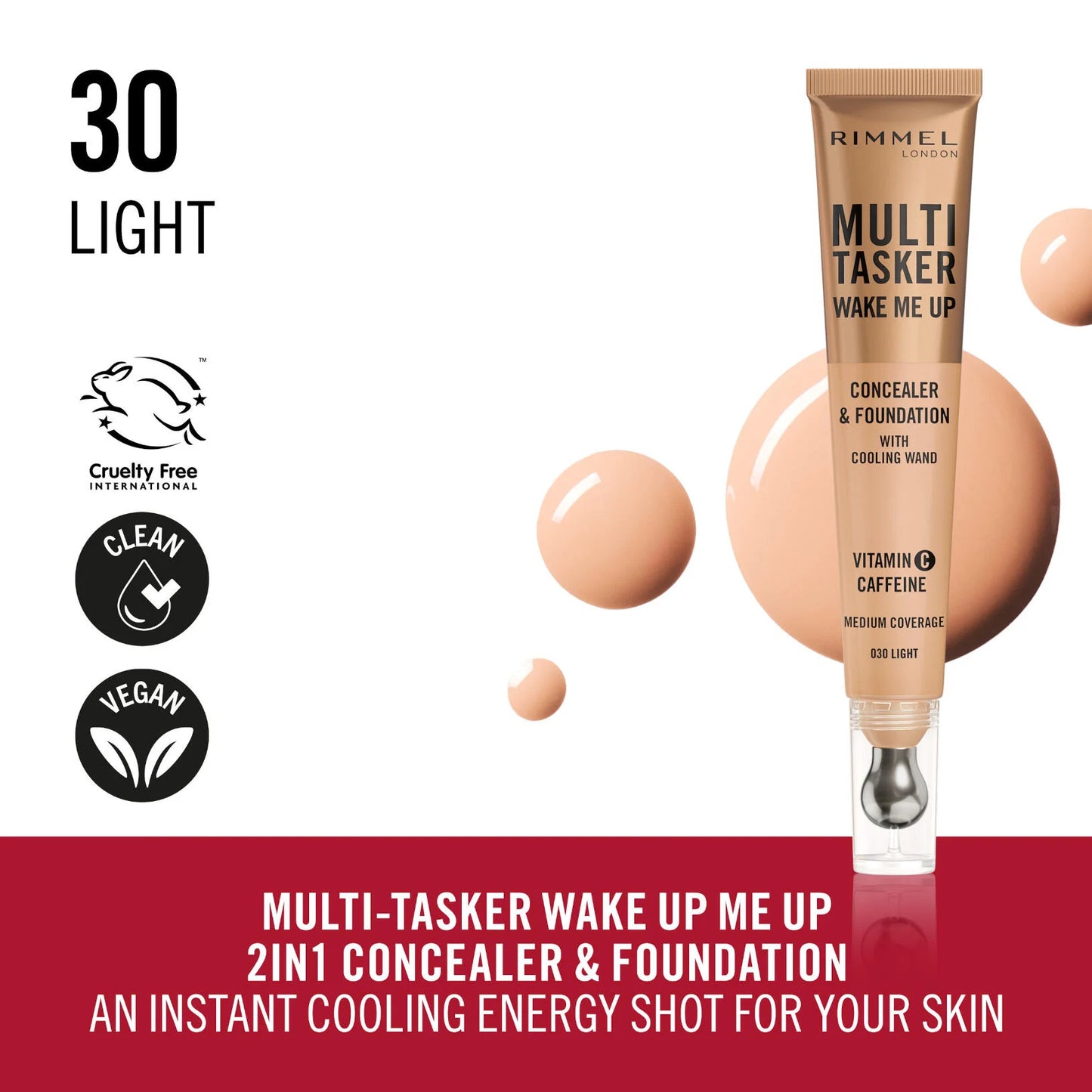The Multi-Tasker Wake Me Up Concealer and Foundation With Cooling Wand