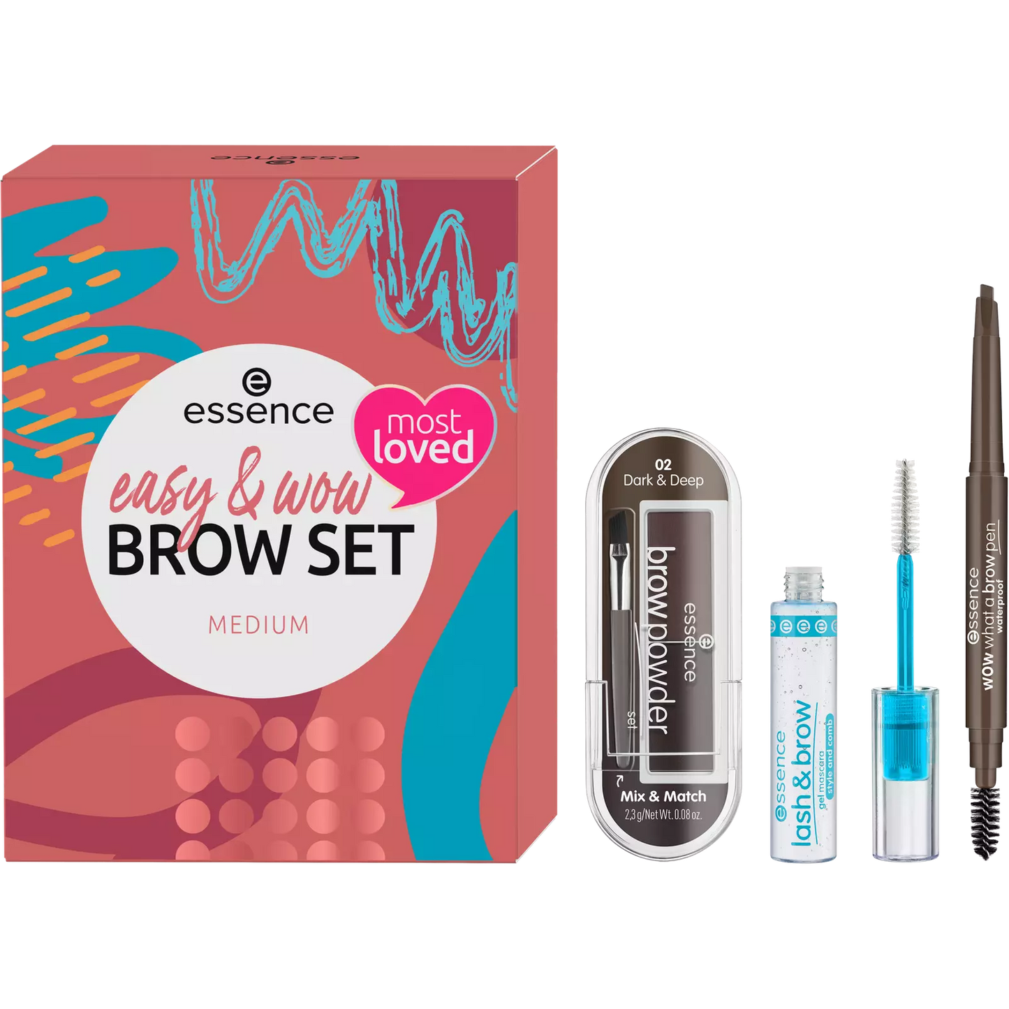 essence Easy Wow And Brow Set Medium