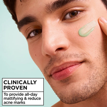 Garnier Salicylic Fresh & Matte Cream - Hydration, 48H Oil Free - 5% [Niacinamide + Salicylic Acid + Centella Asiatica] - Cruelty Free International & Vegan