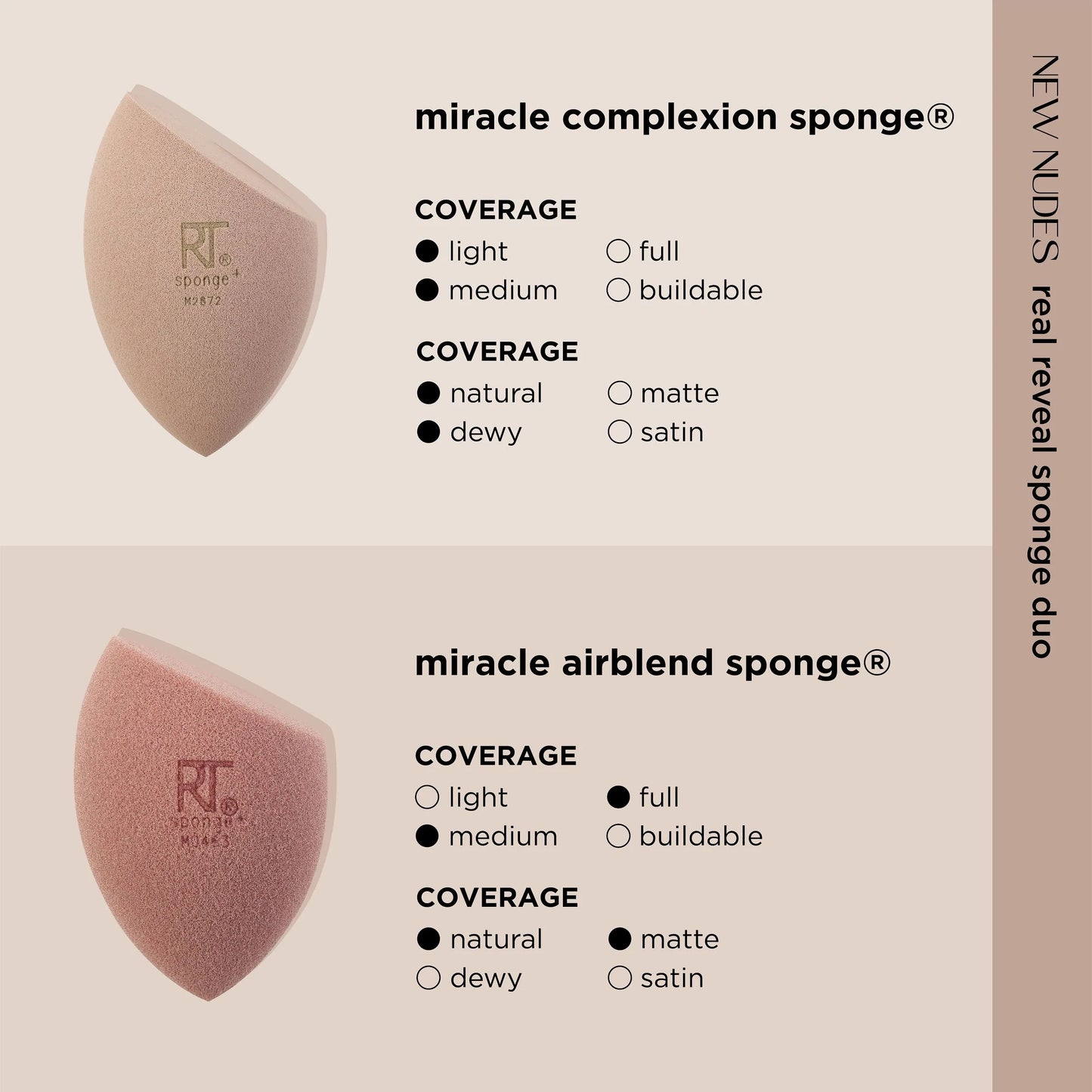 Nudes Real Reveal Sponge Duo