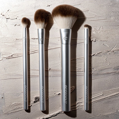 Precious Metals Cheek + Eye Highlight Makeup Brush Set