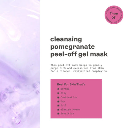 Revitalizing Pomegranate Peel-Off Gel Mask