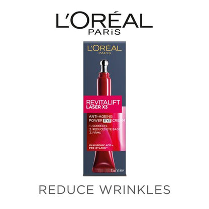 L'ORÉAL PARIS Revitalift Laser X3 Anti-Ageing Power Eye Cream - For 40+