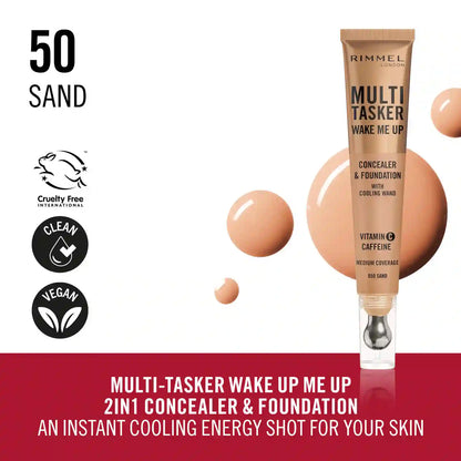 The Multi-Tasker Wake Me Up Concealer and Foundation With Cooling Wand