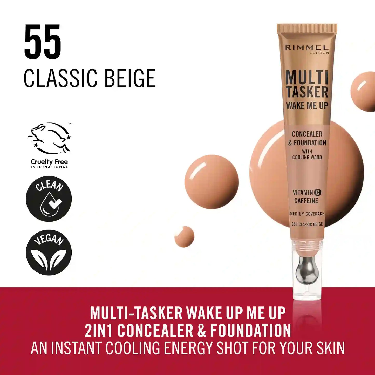 The Multi-Tasker Wake Me Up Concealer and Foundation With Cooling Wand