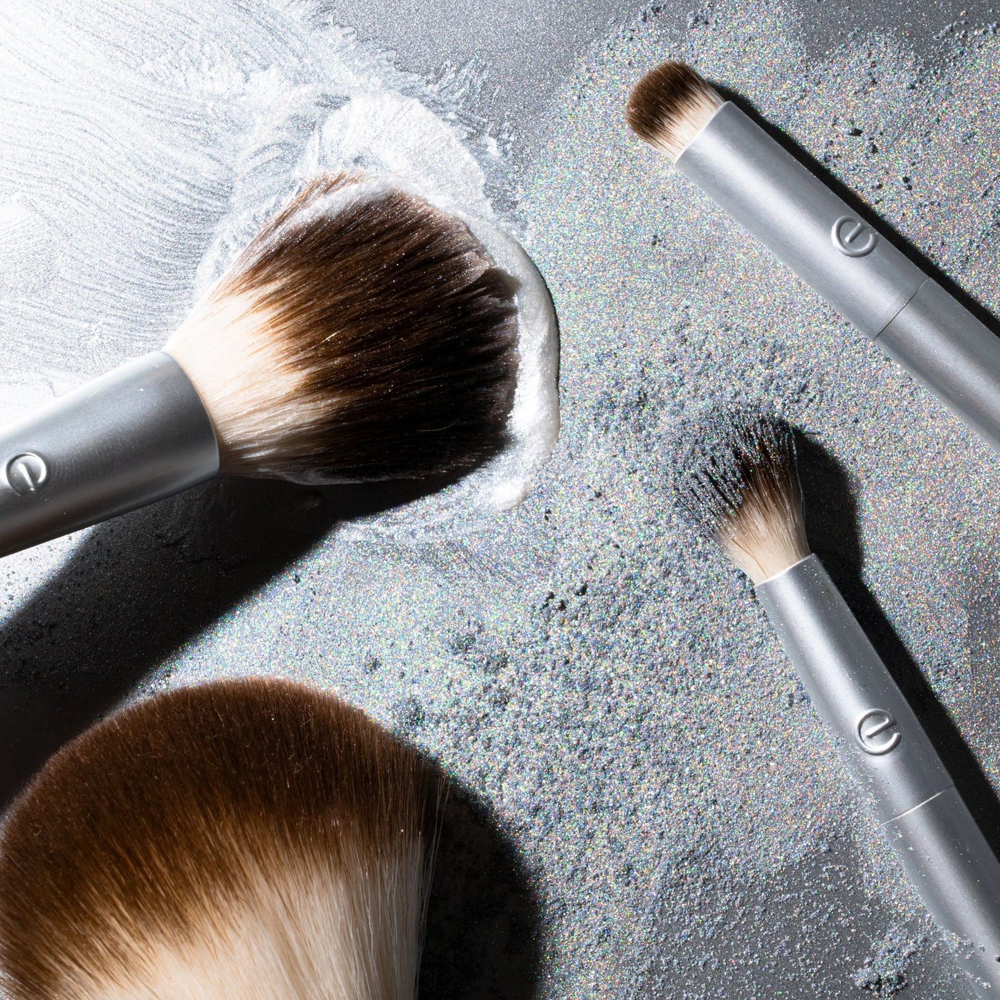 Precious Metals Cheek + Eye Highlight Makeup Brush Set