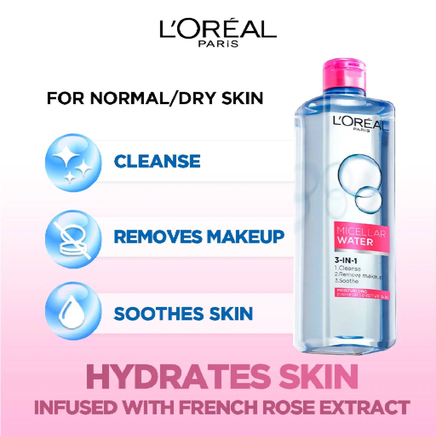 Micellar Water 3-in-1 For Sensitive Skin