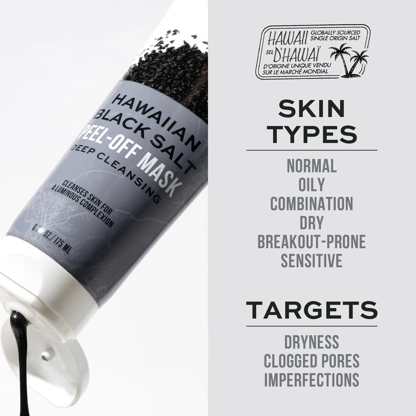 Exotic Blends Hawaiian Black Salt Peel Off Mask