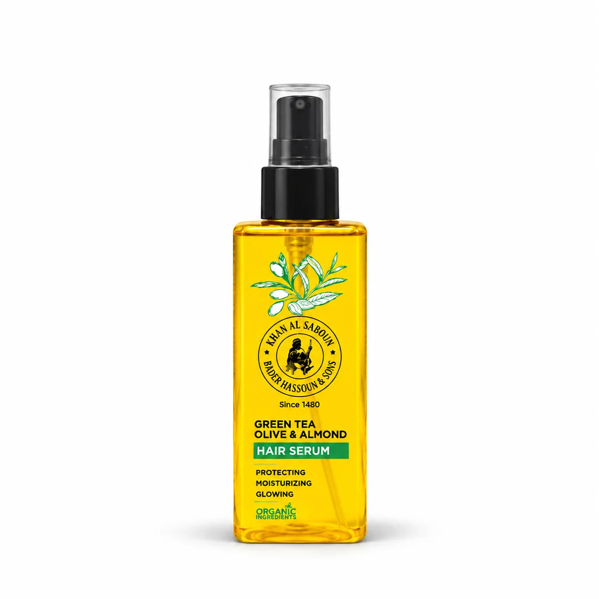 Green Tea, Olive and Almond Hair Serum