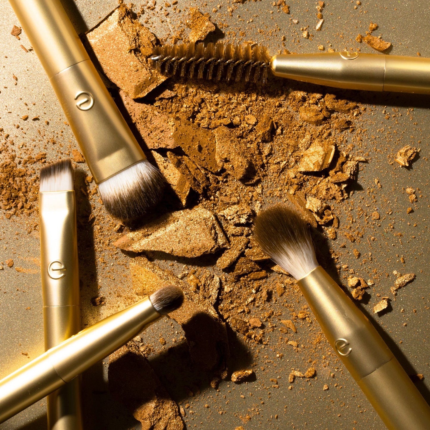 Precious Metals Brightening Eye Makeup Brush Set