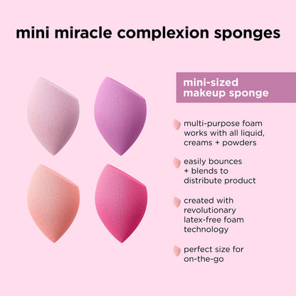 Miracle Mini Complexion Sponge, 4 Count